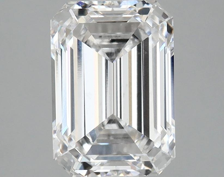 2.1 Carat Emerald Shaped Ideal Cut VVS2 IGI Certified Lab Grown Diamond