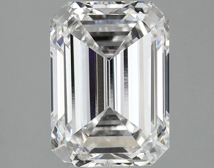 2.53 Carat Emerald Shaped Ideal Cut VVS2 IGI Certified Lab Grown Diamond
