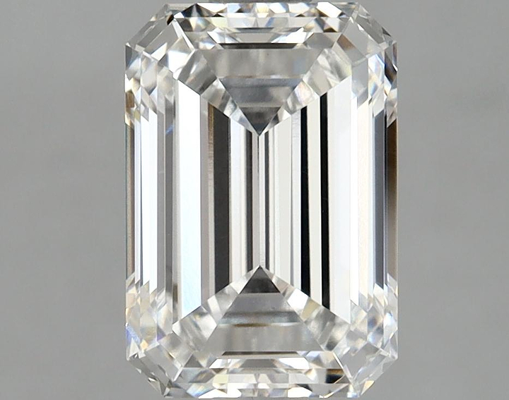 2.06 Carat Emerald Shaped Ideal Cut VVS2 IGI Certified Lab Grown Diamond