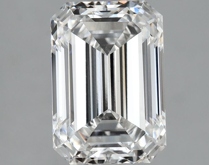 2.02 Carat Emerald Shaped Ideal Cut VVS2 IGI Certified Lab Grown Diamond