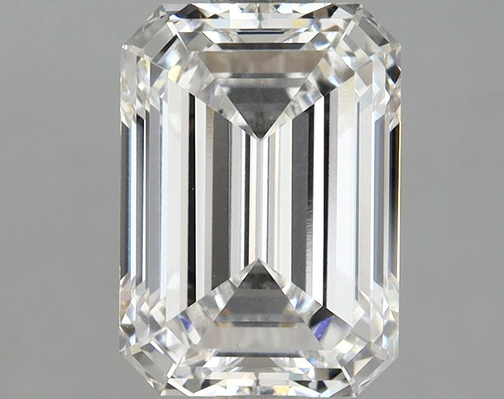 2.02 Carat Emerald Shaped Ideal Cut VVS2 IGI Certified Lab Grown Diamond