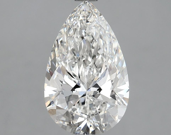1.61 Carat Pear Shaped Ideal Cut VVS2 IGI Certified Lab Grown Diamond