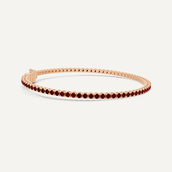 _roll_image@SKU:B2412-RBDR03000004P #metal_silver-with-rose-plating+origin_lab-grown+bracelet-length-inches_8