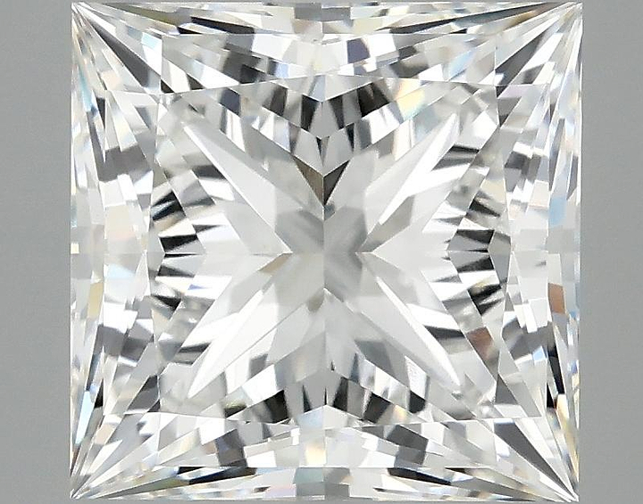 4.76 Carat Princess Shaped Ideal Cut VVS2 IGI Certified Lab Grown Diamond