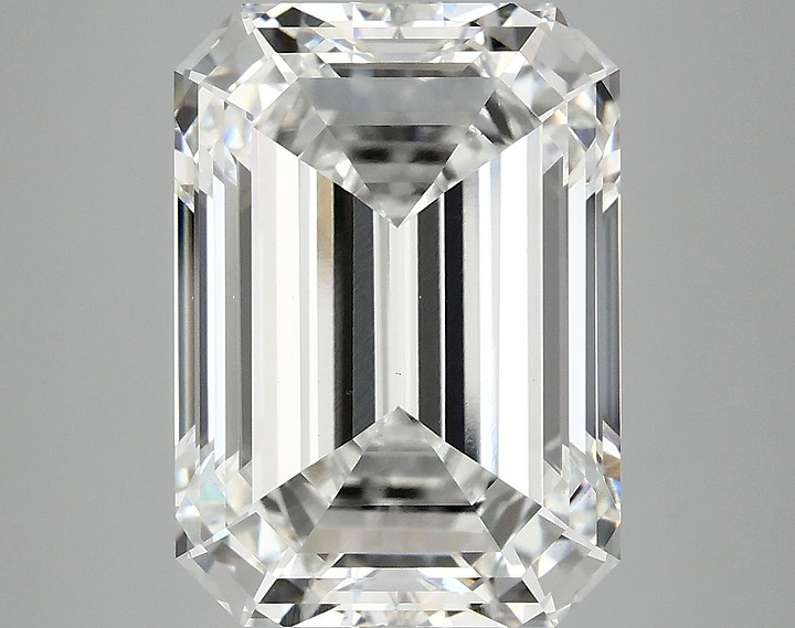 7.09 Carat Emerald Shaped Ideal Cut VVS2 IGI Certified Lab Grown Diamond