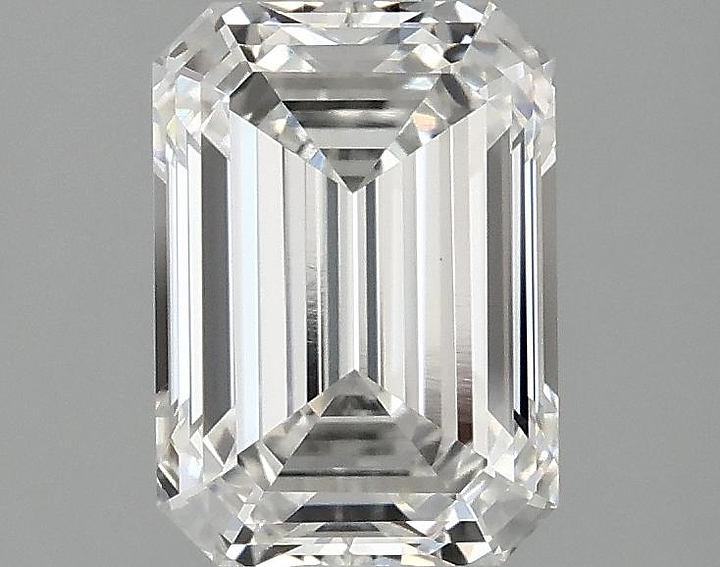 2.1 Carat Emerald Shaped Ideal Cut VVS2 IGI Certified Lab Grown Diamond
