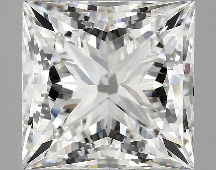 4.18 Carat Princess Shaped Ideal Cut VVS2 IGI Certified Lab Grown Diamond