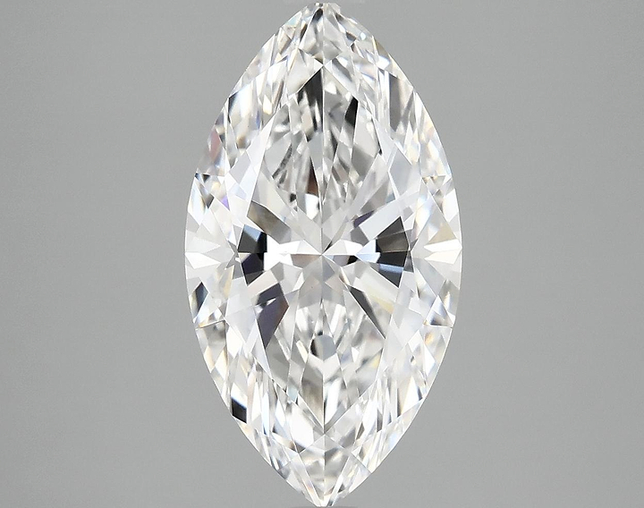 3.02 Carat Marquise Shaped Excellent Cut VVS2 IGI Certified Lab Grown Diamond