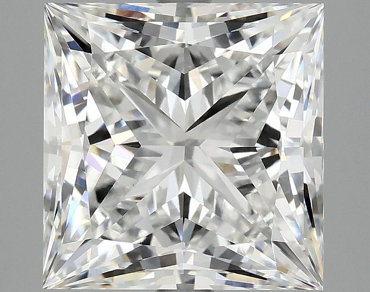 5.06 Carat Princess Shaped Ideal Cut VVS2 IGI Certified Lab Grown Diamond