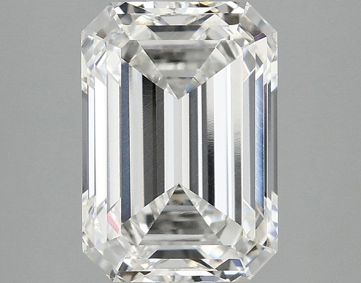 3.03 Carat Emerald Shaped Ideal Cut VVS2 IGI Certified Lab Grown Diamond