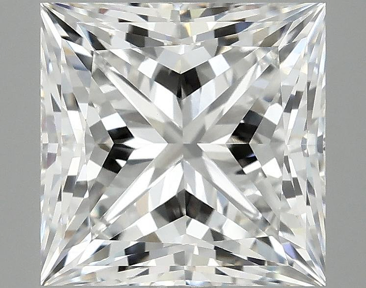 4.16 Carat Princess Shaped Ideal Cut VVS2 IGI Certified Lab Grown Diamond