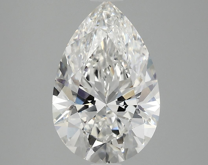 3.06 Carat Pear Shaped Excellent Cut VS2 IGI Certified Lab Grown Diamond