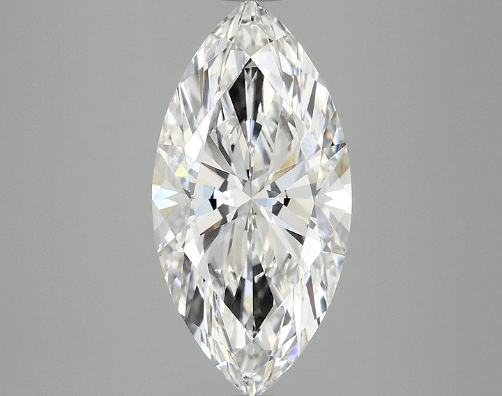3.09 Carat Marquise Shaped Ideal Cut VVS2 IGI Certified Lab Grown Diamond