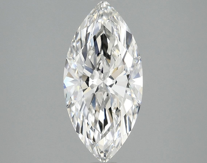 1.98 Carat Marquise Shaped Excellent Cut VVS2 IGI Certified Lab Grown Diamond