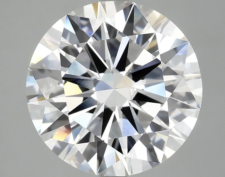 6.08 Carat Round Shaped Ideal Cut VVS2 IGI Certified Lab Grown Diamond