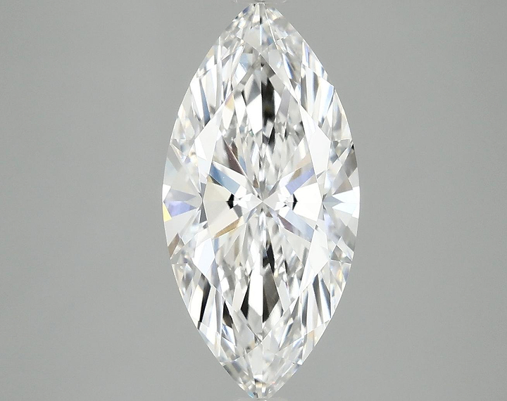 2.97 Carat Marquise Shaped Excellent Cut VVS2 IGI Certified Lab Grown Diamond