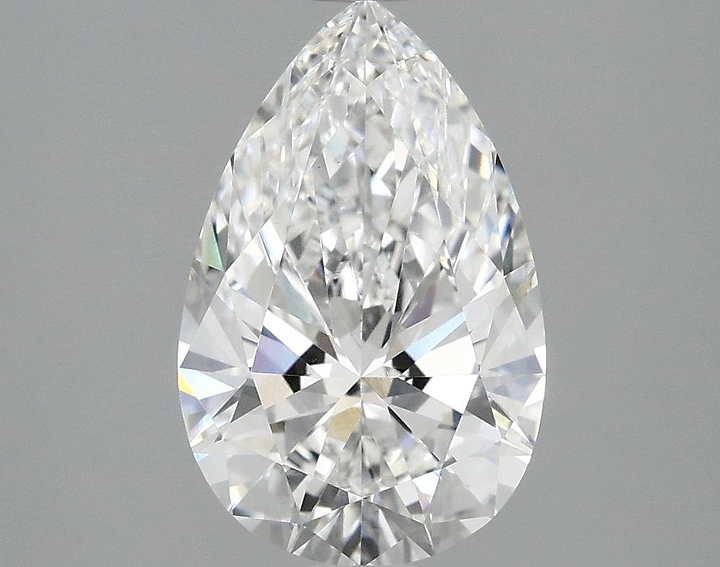 2.03 Carat Pear Shaped Ideal Cut VVS2 IGI Certified Lab Grown Diamond