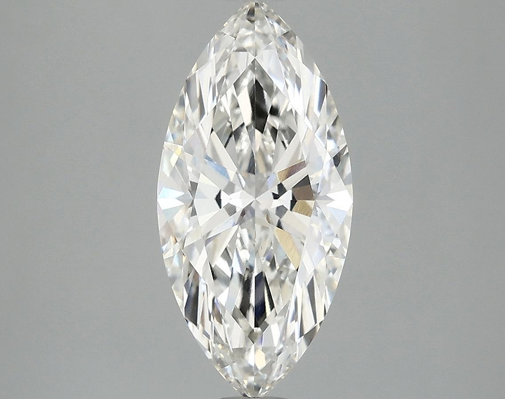 2.03 Carat Marquise Shaped Excellent Cut VVS2 IGI Certified Lab Grown Diamond