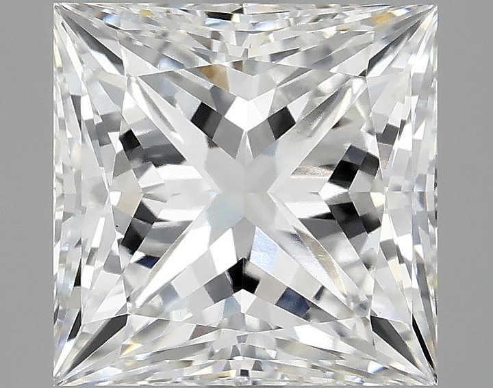 4.02 Carat Princess Shaped Ideal Cut VVS2 IGI Certified Lab Grown Diamond