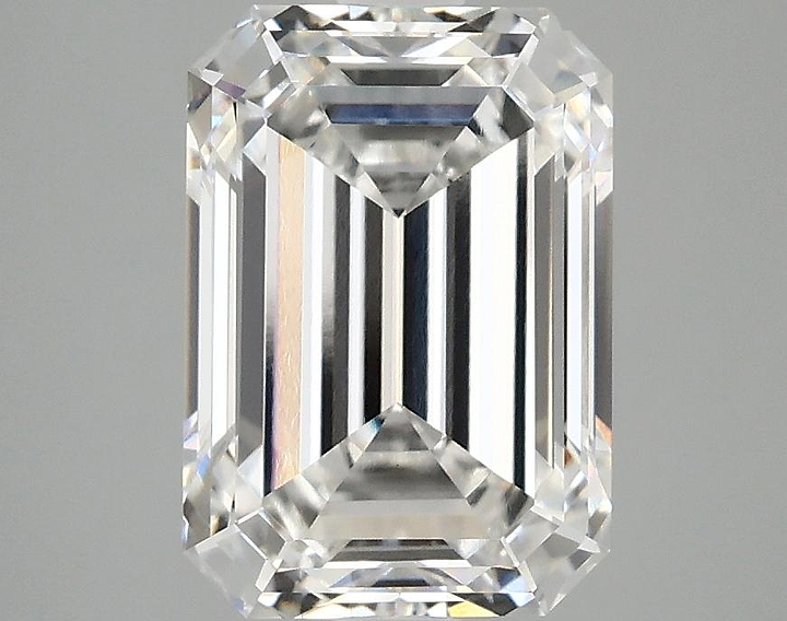 3.09 Carat Emerald Shaped Ideal Cut VVS2 IGI Certified Lab Grown Diamond