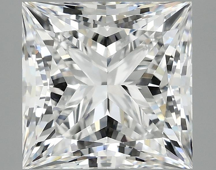 4.17 Carat Princess Shaped Ideal Cut VVS2 IGI Certified Lab Grown Diamond