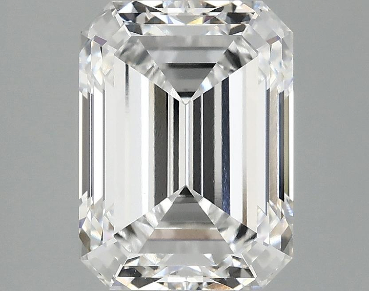 3.02 Carat Emerald Shaped Excellent Cut VVS2 IGI Certified Lab Grown Diamond