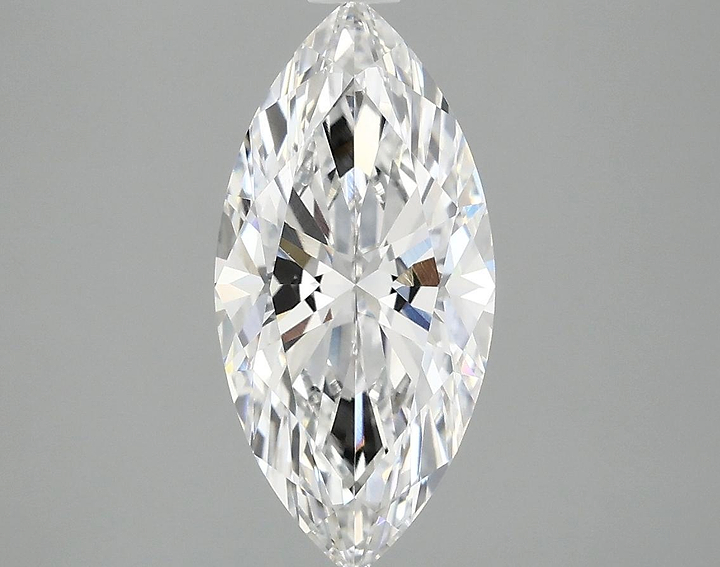 2.08 Carat Marquise Shaped Excellent Cut VVS2 IGI Certified Lab Grown Diamond