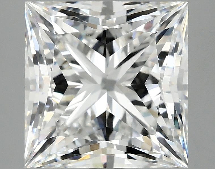 4.15 Carat Princess Shaped Ideal Cut VVS2 IGI Certified Lab Grown Diamond