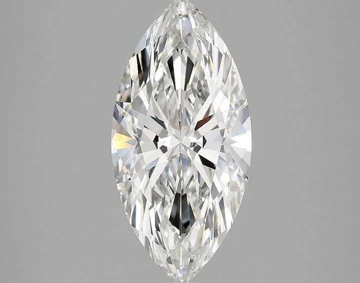 2.1 Carat Marquise Shaped Excellent Cut VVS2 IGI Certified Lab Grown Diamond