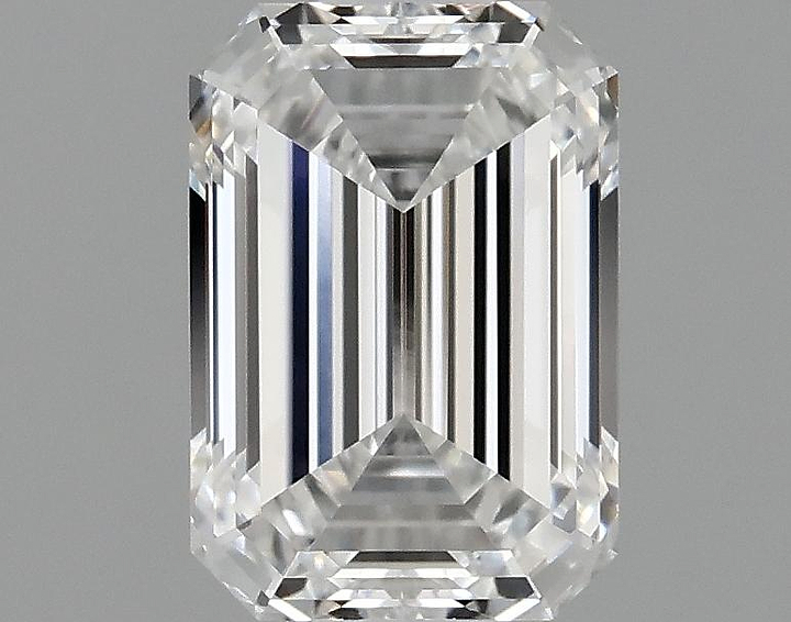 0.99 Carat Emerald Shaped Ideal Cut VVS2 IGI Certified Lab Grown Diamond