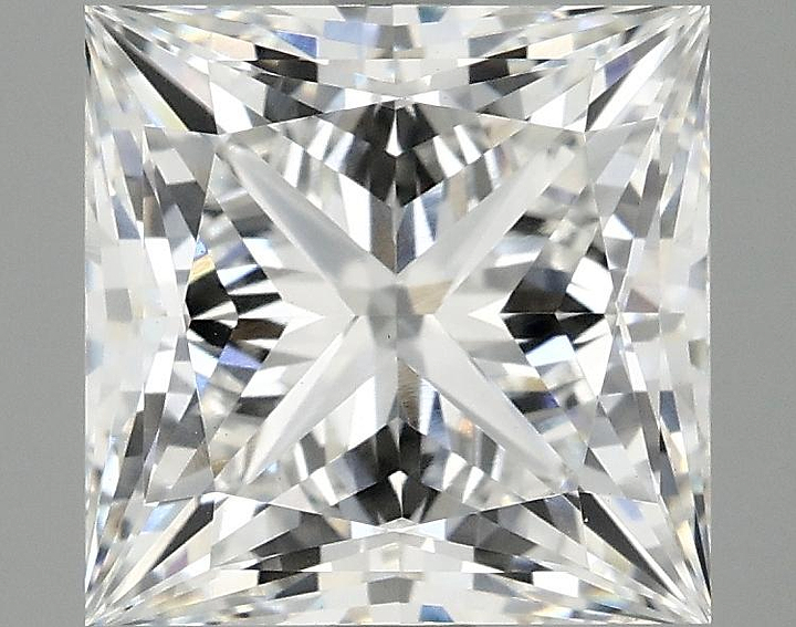 4.16 Carat Princess Shaped Ideal Cut VVS2 IGI Certified Lab Grown Diamond