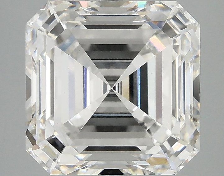 4.68 Carat Asscher Shaped Excellent Cut VVS2 IGI Certified Lab Grown Diamond