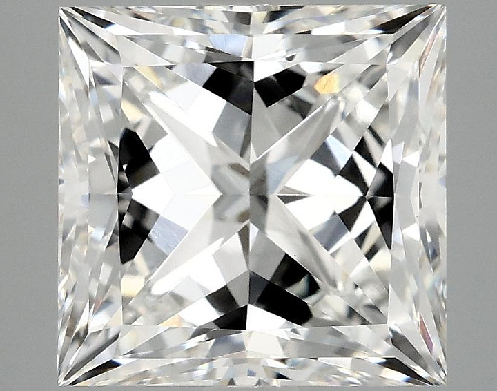 4.92 Carat Princess Shaped Ideal Cut VVS2 IGI Certified Lab Grown Diamond