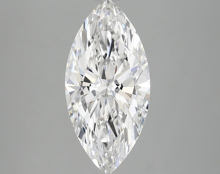 2.05 Carat Marquise Shaped Excellent Cut VVS2 IGI Certified Lab Grown Diamond