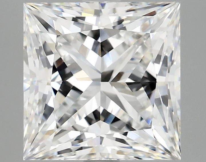 4.06 Carat Princess Shaped Ideal Cut VVS2 IGI Certified Lab Grown Diamond
