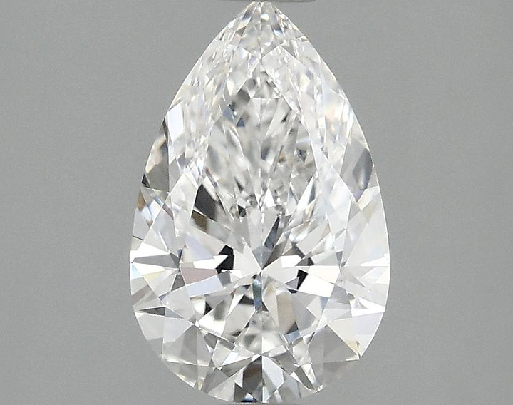 1.47 Carat Pear Shaped Ideal Cut VVS2 IGI Certified Lab Grown Diamond