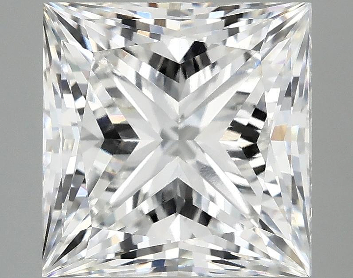 4.8 Carat Princess Shaped Ideal Cut VVS2 IGI Certified Lab Grown Diamond