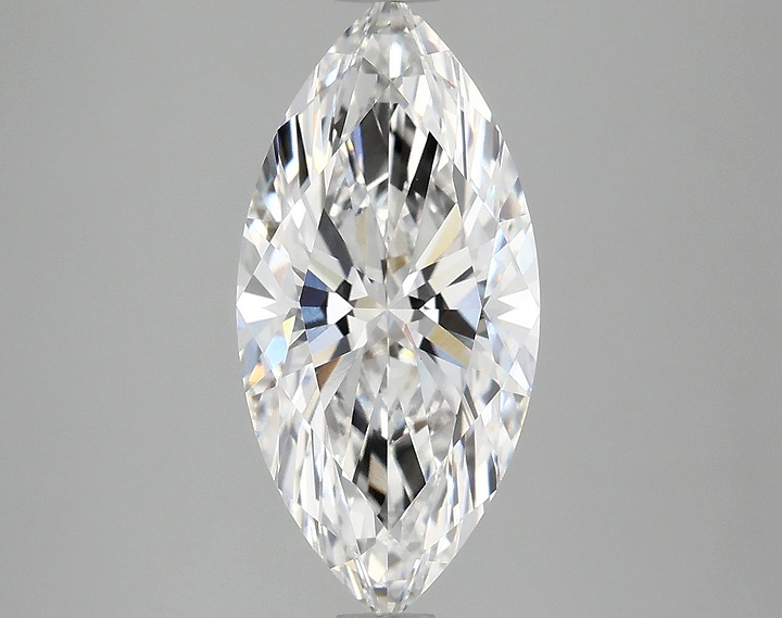 3.08 Carat Marquise Shaped Excellent Cut VVS2 IGI Certified Lab Grown Diamond