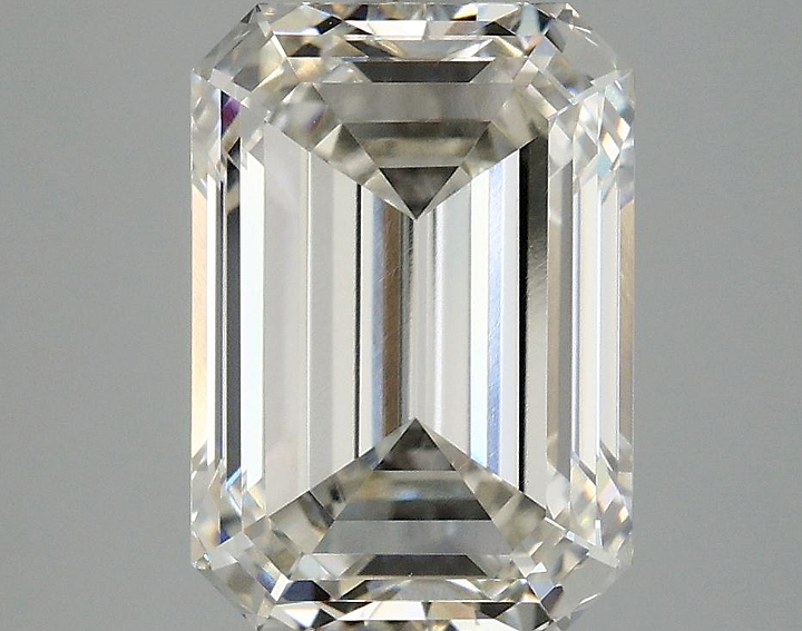 4.1 Carat Emerald Shaped Ideal Cut VVS2 IGI Certified Lab Grown Diamond