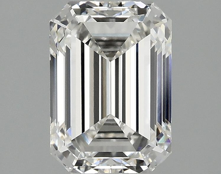 2.05 Carat Emerald Shaped Ideal Cut VVS2 IGI Certified Lab Grown Diamond