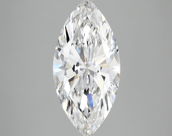 3.02 Carat Marquise Shaped Excellent Cut VVS2 IGI Certified Lab Grown Diamond