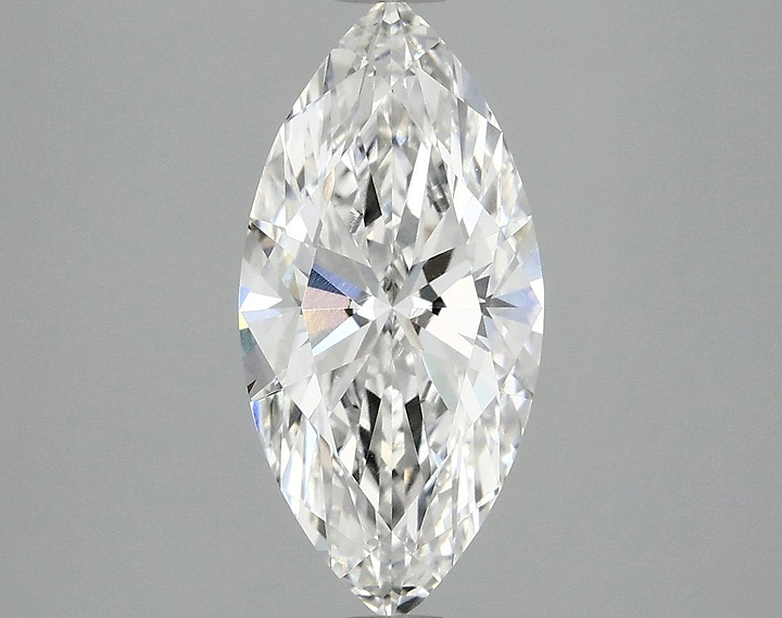 2.1 Carat Marquise Shaped Excellent Cut VVS2 IGI Certified Lab Grown Diamond