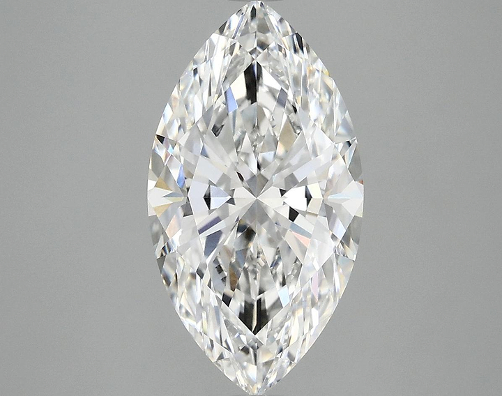 3.08 Carat Marquise Shaped Excellent Cut VVS2 IGI Certified Lab Grown Diamond