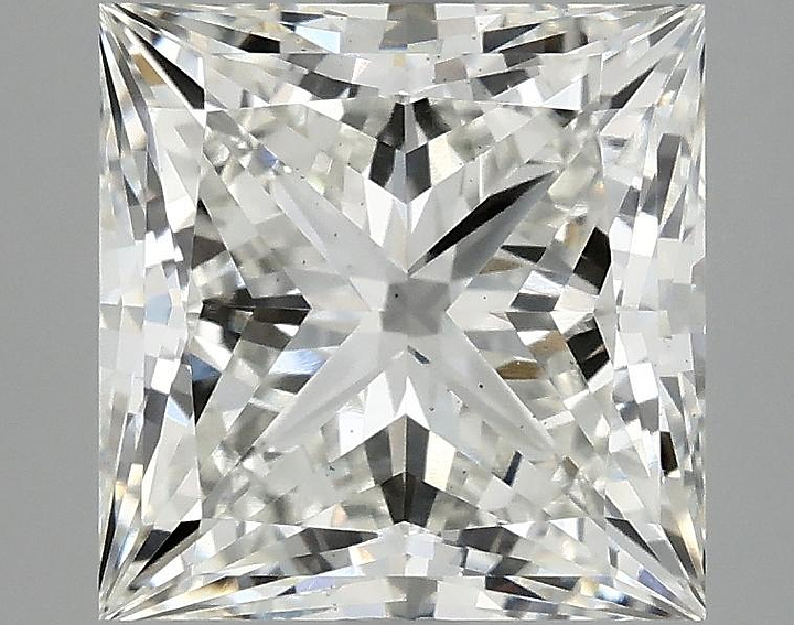 4.03 Carat Princess Shaped Ideal Cut VS2 IGI Certified Lab Grown Diamond