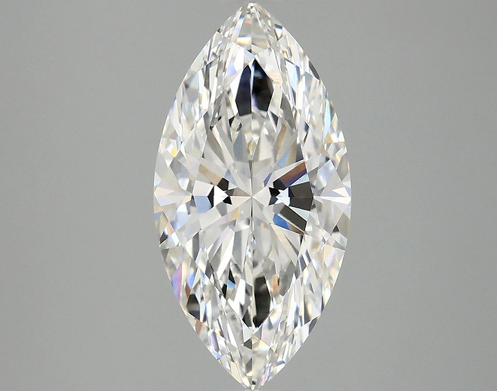 3.03 Carat Marquise Shaped Ideal Cut VVS2 IGI Certified Lab Grown Diamond