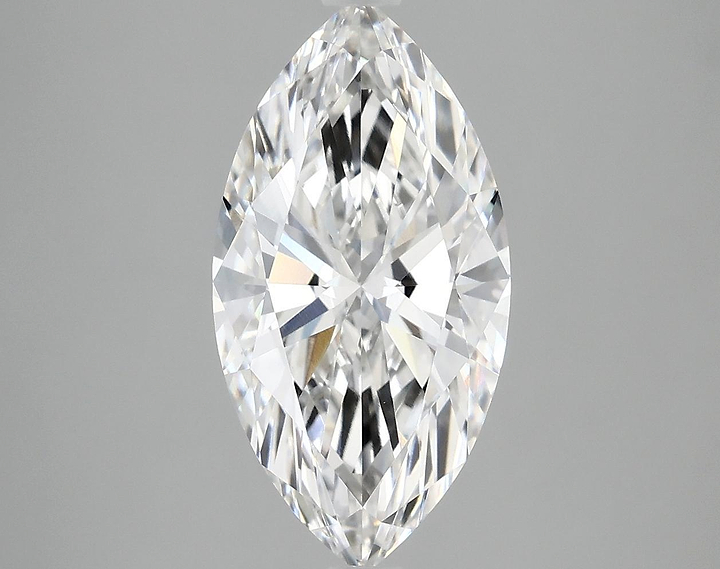 3.03 Carat Marquise Shaped Ideal Cut VVS2 IGI Certified Lab Grown Diamond