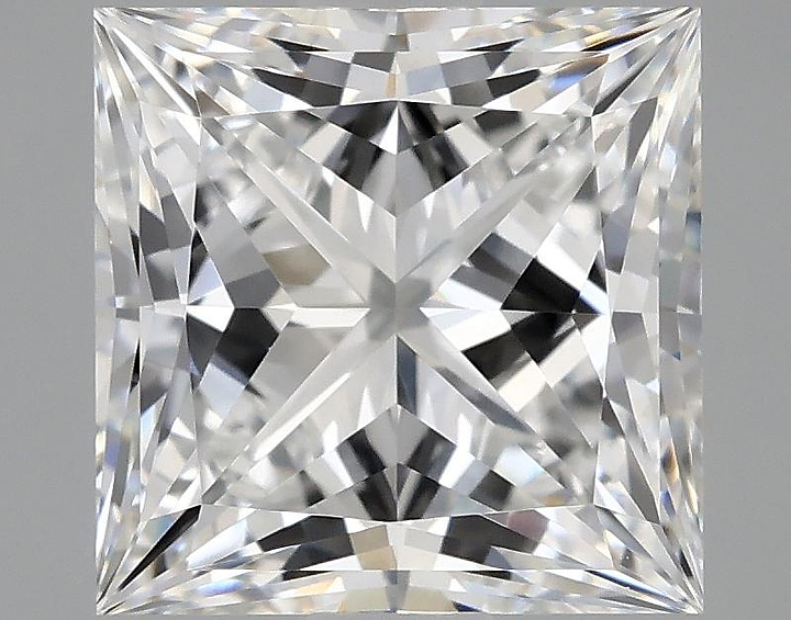 2.06 Carat Princess Shaped Ideal Cut VVS2 IGI Certified Lab Grown Diamond