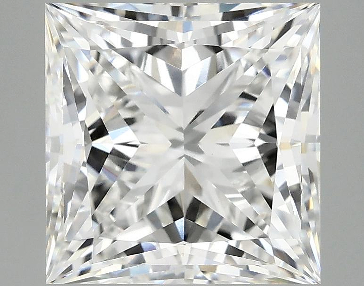4.15 Carat Princess Shaped Ideal Cut VVS2 IGI Certified Lab Grown Diamond
