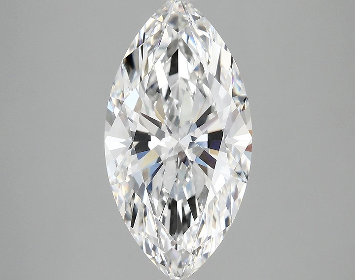 3.02 Carat Marquise Shaped Ideal Cut VVS2 IGI Certified Lab Grown Diamond