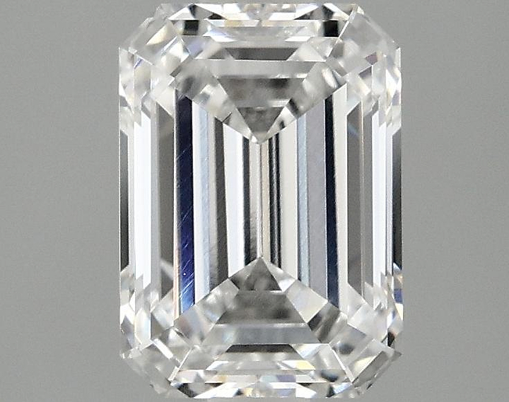 2.1 Carat Emerald Shaped Ideal Cut VVS2 IGI Certified Lab Grown Diamond